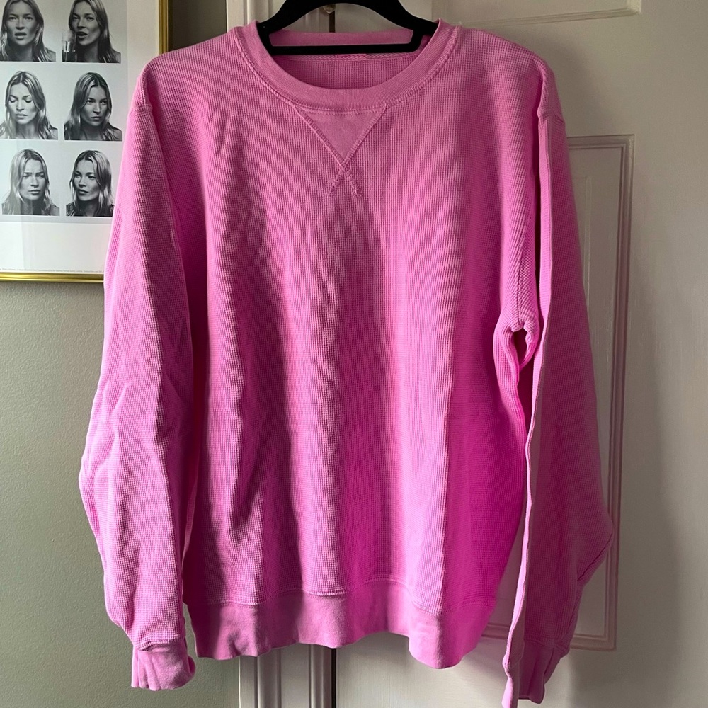 Brandy Melville Pink Thermal Top